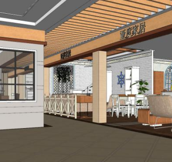 现代亚度家居专卖店SU模型下载_sketchup草图大师SKP模型