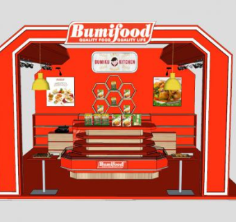 现代零食专卖店SU模型下载_sketchup草图大师SKP模型