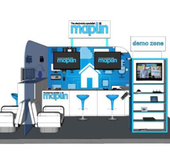 现代手机展厅专卖店SU模型下载_sketchup草图大师SKP模型