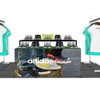 现代名牌服饰专卖店SU模型下载_sketchup草图大师SKP模型