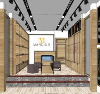 现代专卖店室内SU模型下载_sketchup草图大师SKP模型