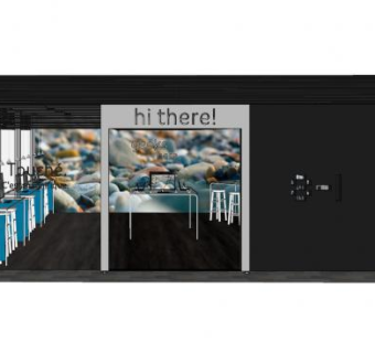 现代电脑专卖店门店SU模型下载_sketchup草图大师SKP模型