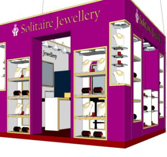 现代小型珠宝专卖店SU模型下载_sketchup草图大师SKP模型