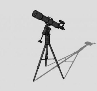 天文望远镜的SKP模型设计_su模型下载 草图大师模型_SKP模型