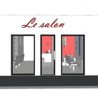 现代简约理发店sketchup模型下载_sketchup草图大师SKP模型