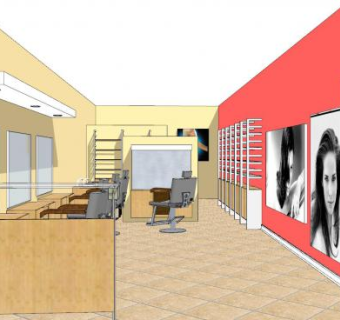 现代理发店室内装修sketchup模型下载_sketchup草图大师SKP模型
