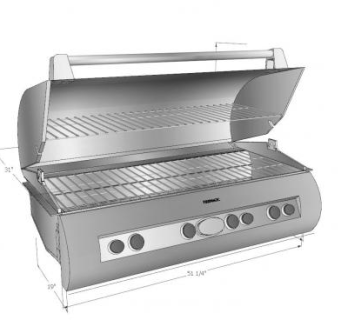 现代烧烤机SU模型下载_sketchup草图大师SKP模型