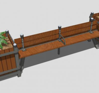 欧式景观座椅su模型下载_sketchup草图大师SKP模型