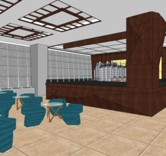 南方国际售楼中心SU模型下载_sketchup草图大师SKP模型