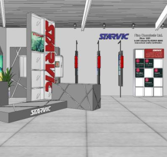 现代售楼中心设计SU模型下载_sketchup草图大师SKP模型