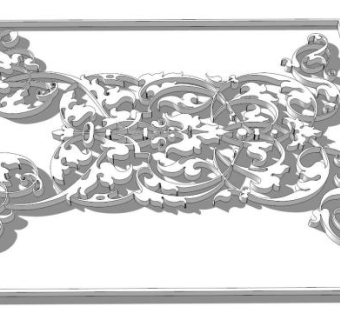 欧式别墅雕花su模型下载_sketchup草图大师SKP模型