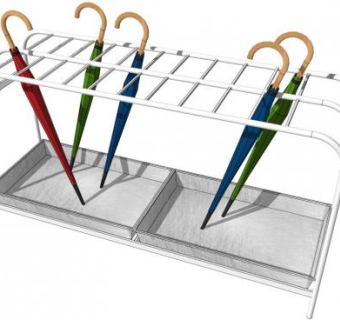 彩色雨伞su模型下载_sketchup草图大师SKP模型