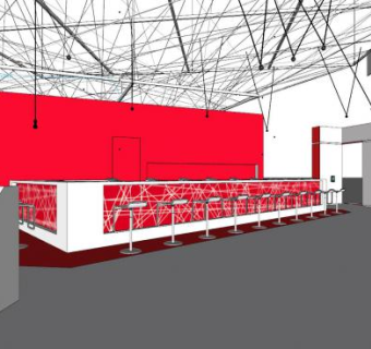 现代办事中心SU模型下载_sketchup草图大师SKP模型