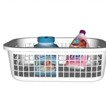 现代购物篮SU模型下载_sketchup草图大师SKP模型