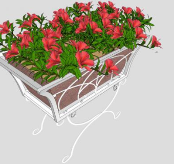 欧式盆栽su模型下载_sketchup草图大师SKP模型
