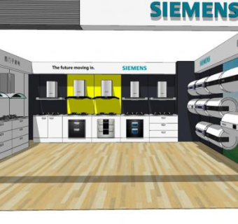 现代电器销售店面SU模型下载_sketchup草图大师SKP模型