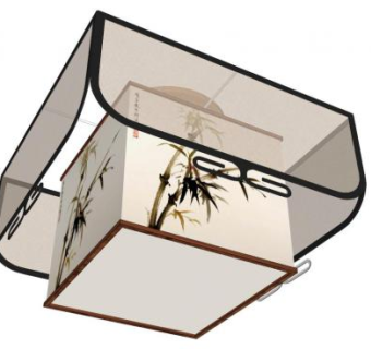 中式灯饰小品su模型下载_sketchup草图大师SKP模型