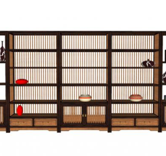 装饰展柜su模型下载_sketchup草图大师SKP模型