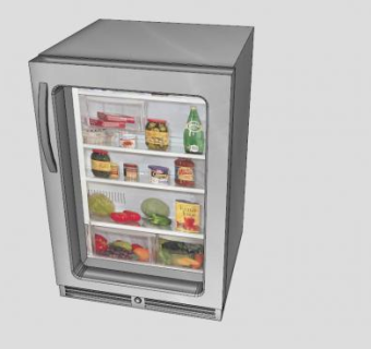 单门冰箱的SKP模型设计_su模型下载 草图大师模型_SKP模型