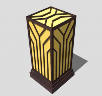 草坪灯具su模型下载_sketchup草图大师SKP模型