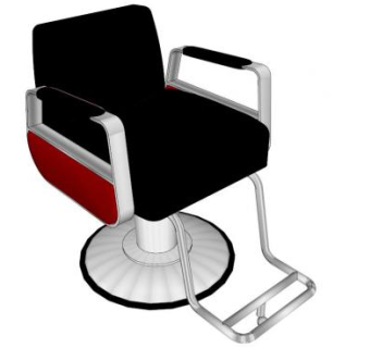理发店椅子su模型下载_sketchup草图大师SKP模型