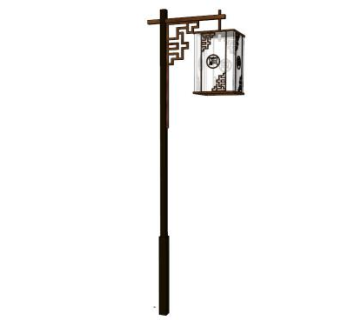 新中式路灯su模型下载_sketchup草图大师SKP模型