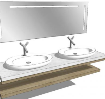 公厕洗手池su模型下载_sketchup草图大师SKP模型