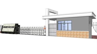 电动折叠大门su模型下载_sketchup草图大师SKP模型