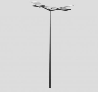 广场高杆灯su模型下载_sketchup草图大师SKP模型