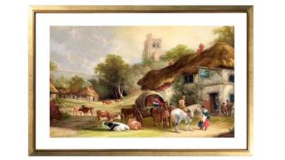 油画su模型下载_sketchup草图大师SKP模型