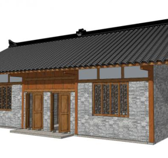 北方瓦房su模型下载_sketchup草图大师SKP模型