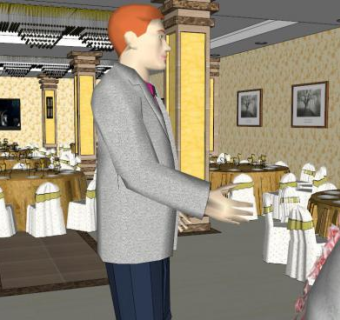 婚礼场景su模型下载_sketchup草图大师SKP模型