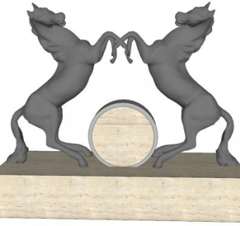 公共雕塑su模型下载_sketchup草图大师SKP模型