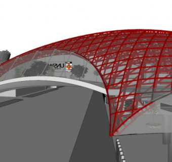 钢拉膜su模型下载_sketchup草图大师SKP模型