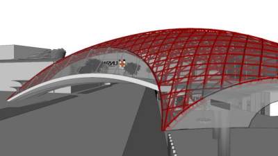 钢拉膜su模型下载_sketchup草图大师SKP模型