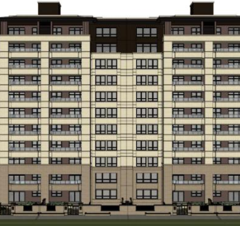 欧式住宅楼su模型下载_sketchup草图大师SKP模型