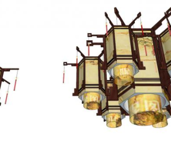 走廊灯su模型下载_sketchup草图大师SKP模型