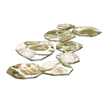 现代公园路面石SU模型下载_sketchup草图大师SKP模型