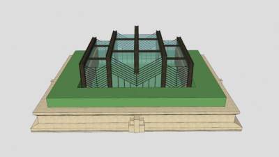 现代公园小品SU模型下载_sketchup草图大师SKP模型