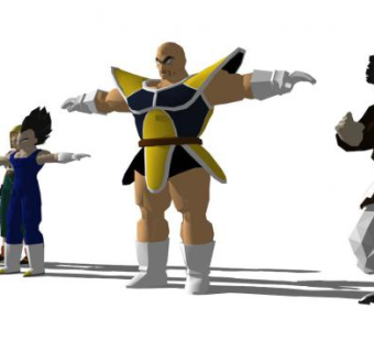 动漫雕塑su模型下载_sketchup草图大师SKP模型