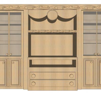 家具橱窗设计su模型下载_sketchup草图大师SKP模型