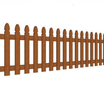 木头护栏su模型下载_sketchup草图大师SKP模型