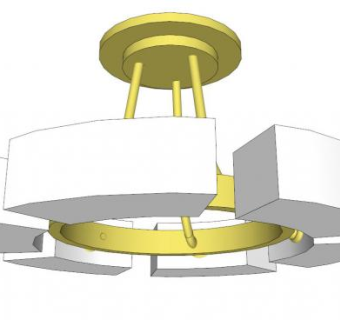 客厅灯具su模型下载_sketchup草图大师SKP模型