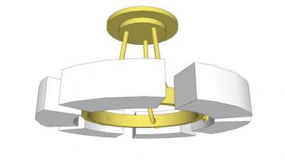 客厅灯具su模型下载_sketchup草图大师SKP模型