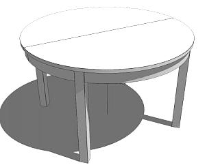 二人餐桌su模型下载_sketchup草图大师SKP模型