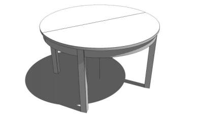 二人餐桌su模型下载_sketchup草图大师SKP模型