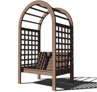 庭院座椅su模型下载_sketchup草图大师SKP模型