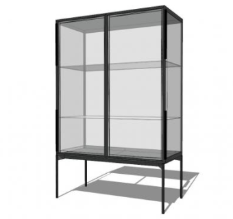 衣服展示柜su模型下载_sketchup草图大师SKP模型