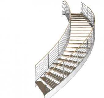 loft楼梯su模型下载_sketchup草图大师SKP模型
