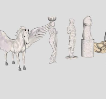 石雕浅浮雕su模型下载_sketchup草图大师SKP模型